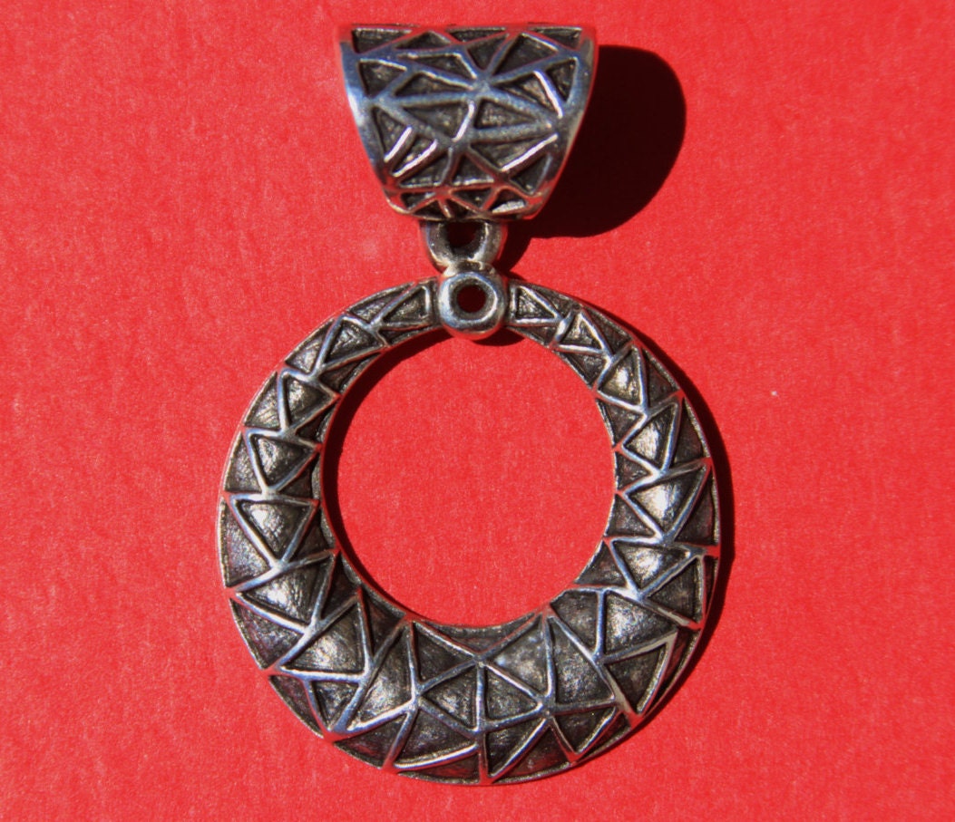 0067>>MADE IN EUROPE metal pendant with bail slider, heavy duty pendant with bail slider for 10mm cord (X6017/6020)Qty1
