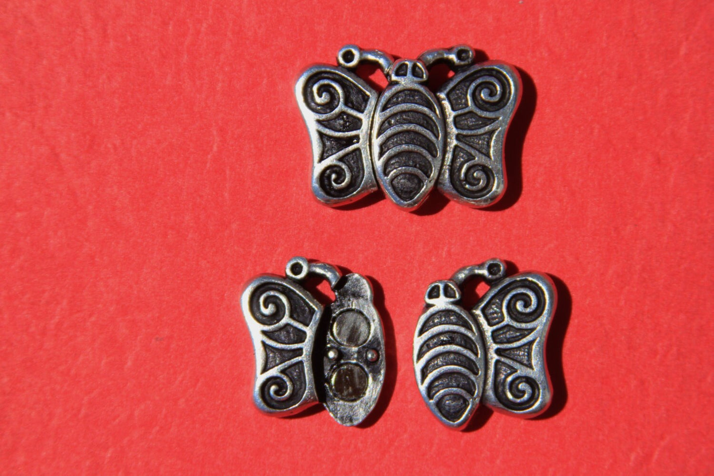 FC0224>>MADE in EUROPE , flat leather cord clasp, magnetic clasp, bracelet clasp, butterfly clasp, 10mm flat hole clasp (Xm6005AS)