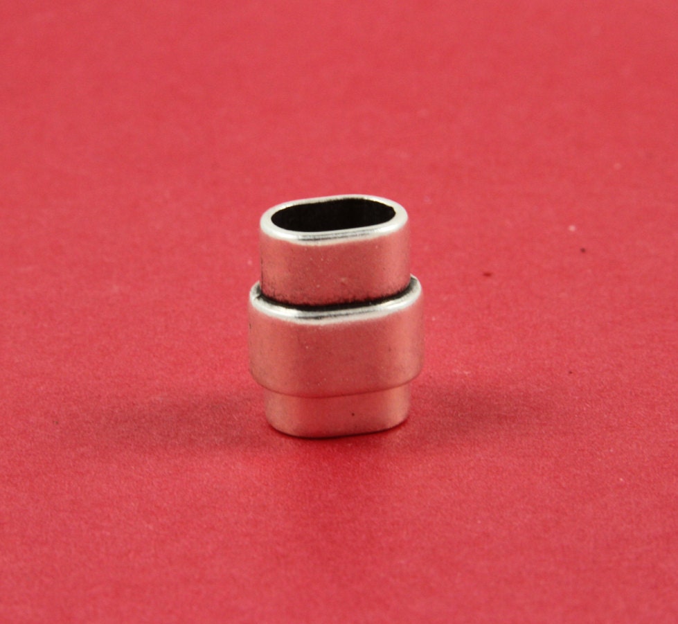 LC0026>>MADE in EUROPE zamak clasp for licorice cord, clasp, 10x6mm cord clasp, 10x6mm clasp Qty1