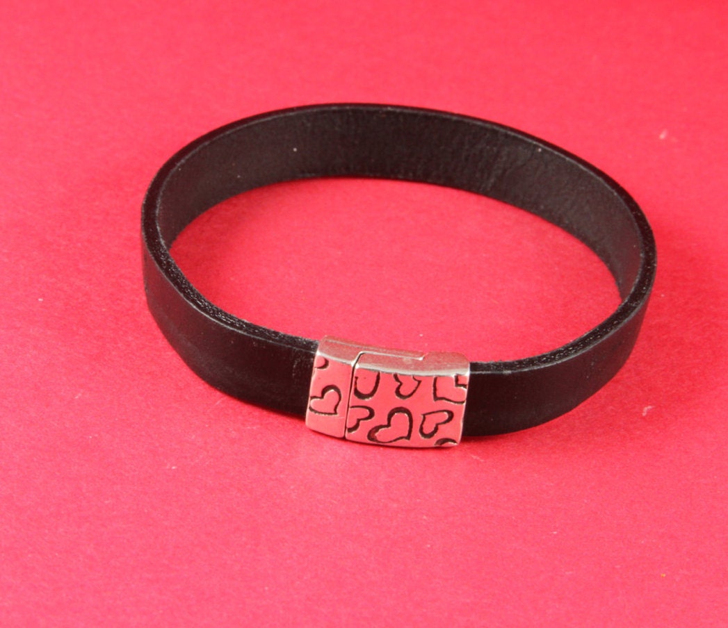 FC0099>>MADE in EUROPE zamak clasp, 10mm flat cord clasp, flat leather cord clasp, silver clasp Qty1