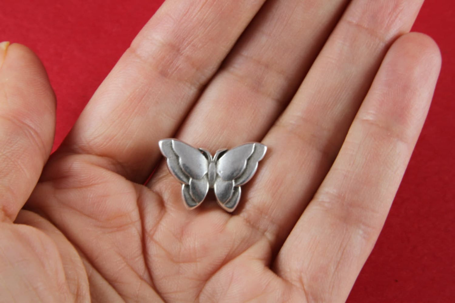 FS0036>>MADE IN EUROPE zamak butterfly sliders, flat cord slider, 10mm flat cord sliders, silver butterfly sliders