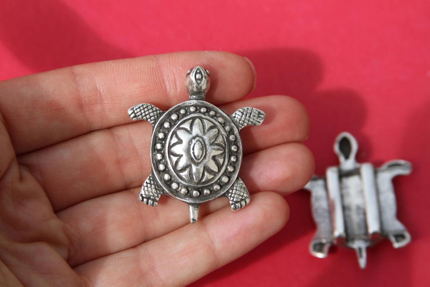 FS0164>>MADE in EUROPE zamak turtle slider, flat cord slider, zamak large turtle slider for 20mm flat cord qty1