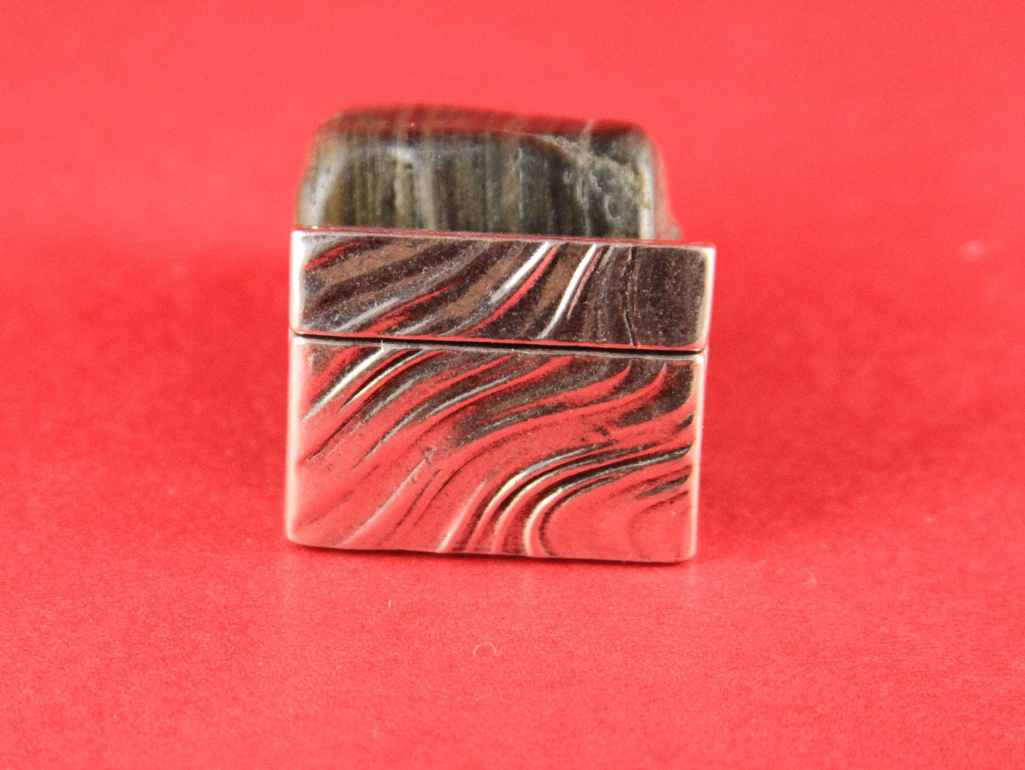 FC0087>>MADE in EUROPE flat cord wavy magnetic clasp, 30mm flat cord clasp, large magnetic clasp (TM30X3W) qty1