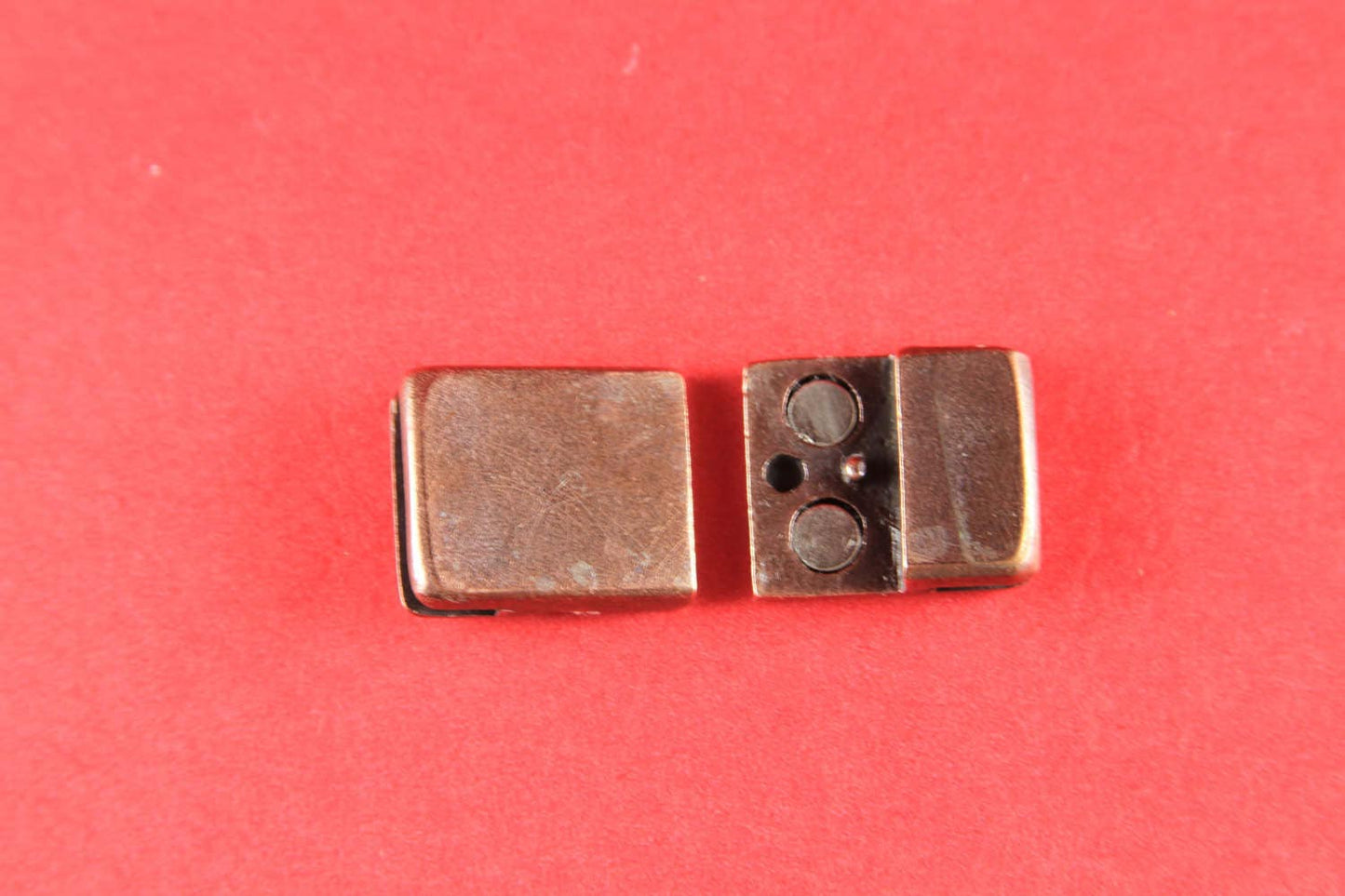 FC0160>>MADE IN EUROPE magnetic clasp for 15mm flat leather cord, copper clasp for flat cord (XM6007AC) Qty1