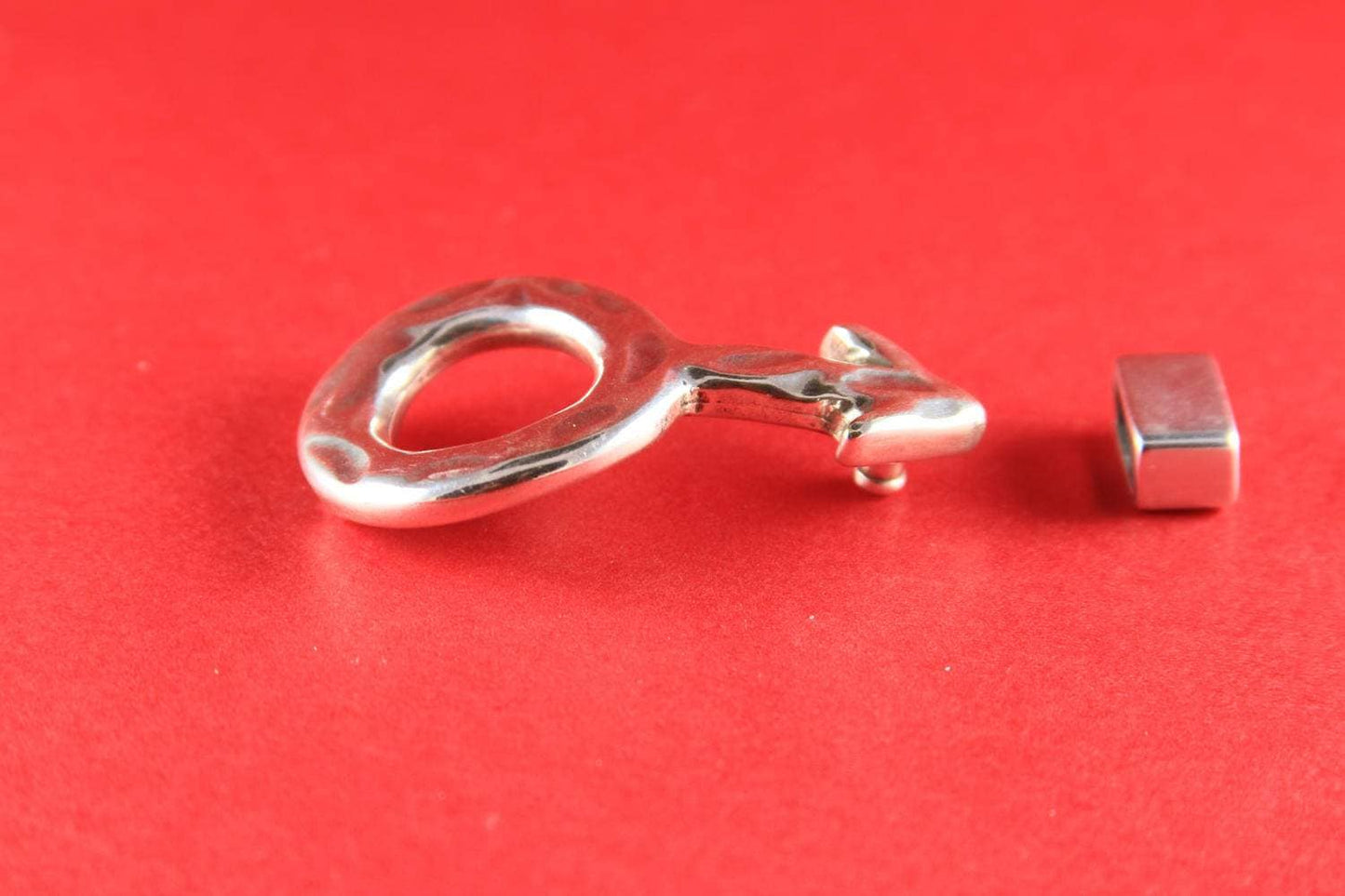FC0254>>MADE in EUROPE zamak male sign clasp with slider, 10mm flat cord male sign fastener clasp, (4740/10) Qty1