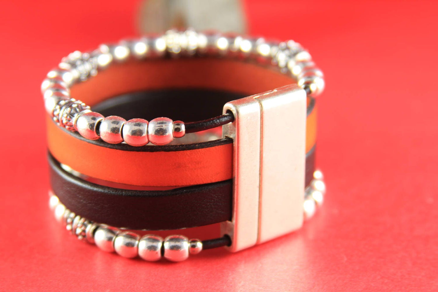 FC0161>>MADE in EUROPE zamak clasp, 20mm flat cord clasp, large clasp, silver clasp Qty1
