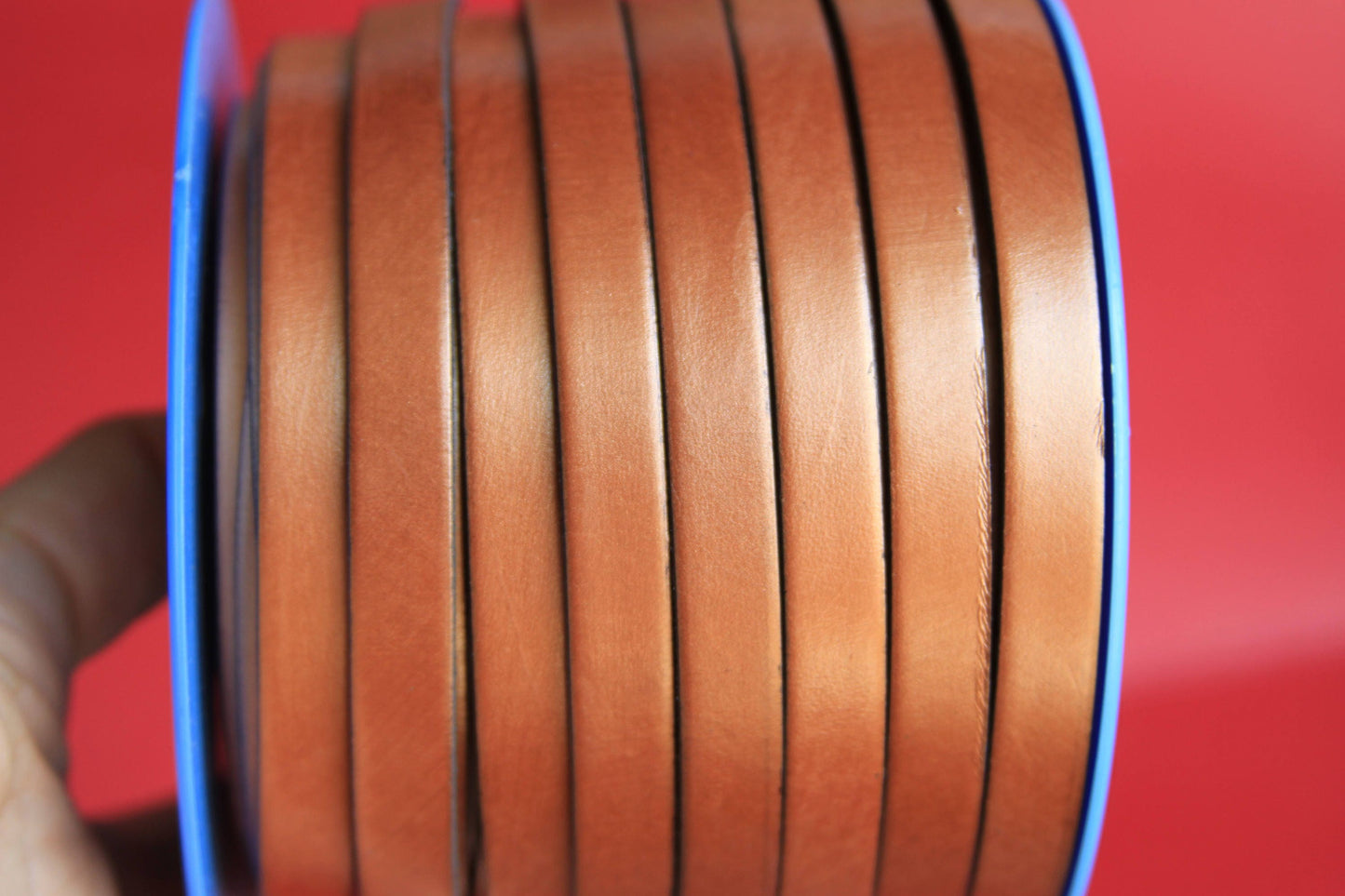 MADE in SPAIN 2 feet of 10mm genuine leather cord, 10mm bronze leather cord, bronze leather cord, bracelet leather cord (VM10mtbro)
