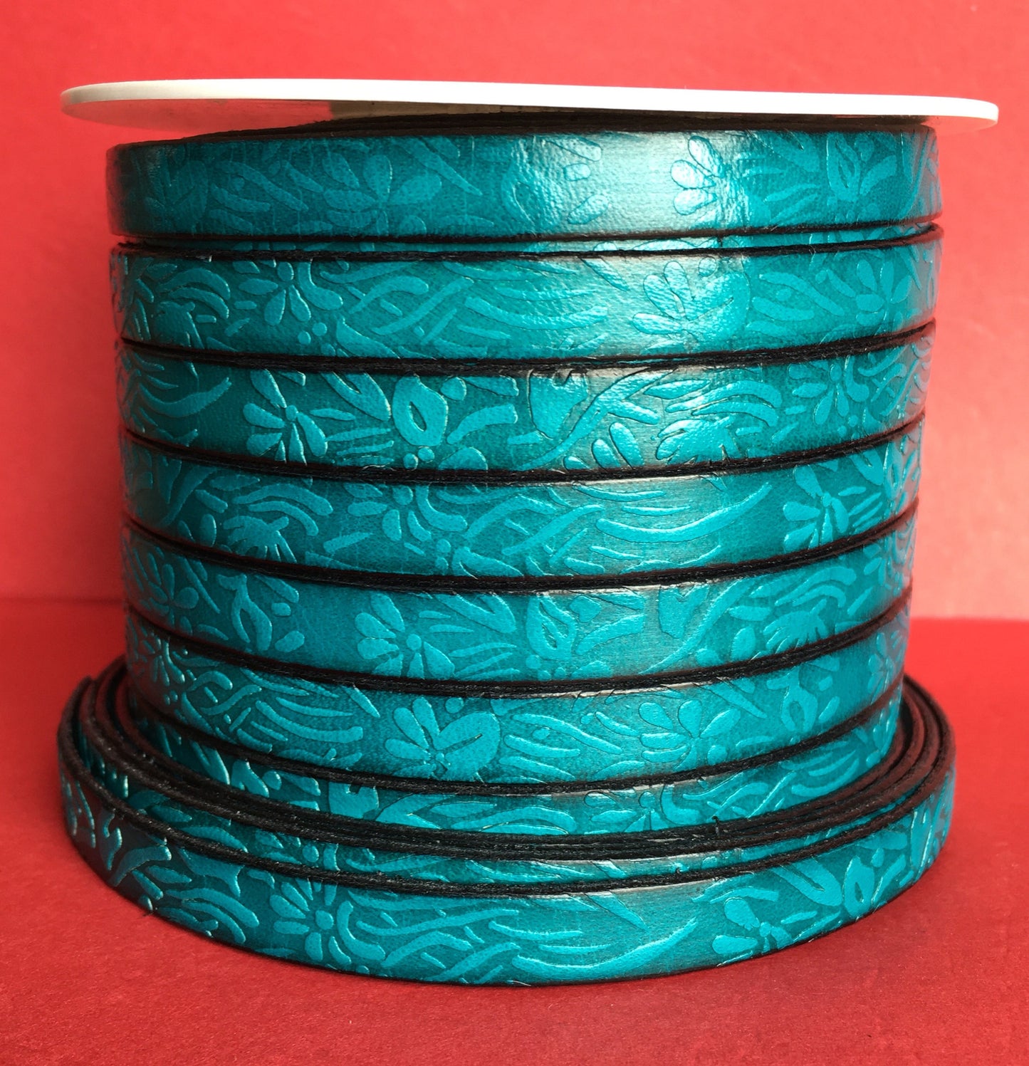 MADE in EUROPE 24" flat leather cord, 10mm leather cord, genuine leather cord (509/10/08)