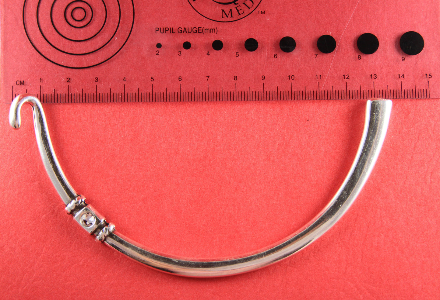 0138>>MADE in EUROPE zamak half necklace, silver half necklace with strass, metal half necklace (511604/11)