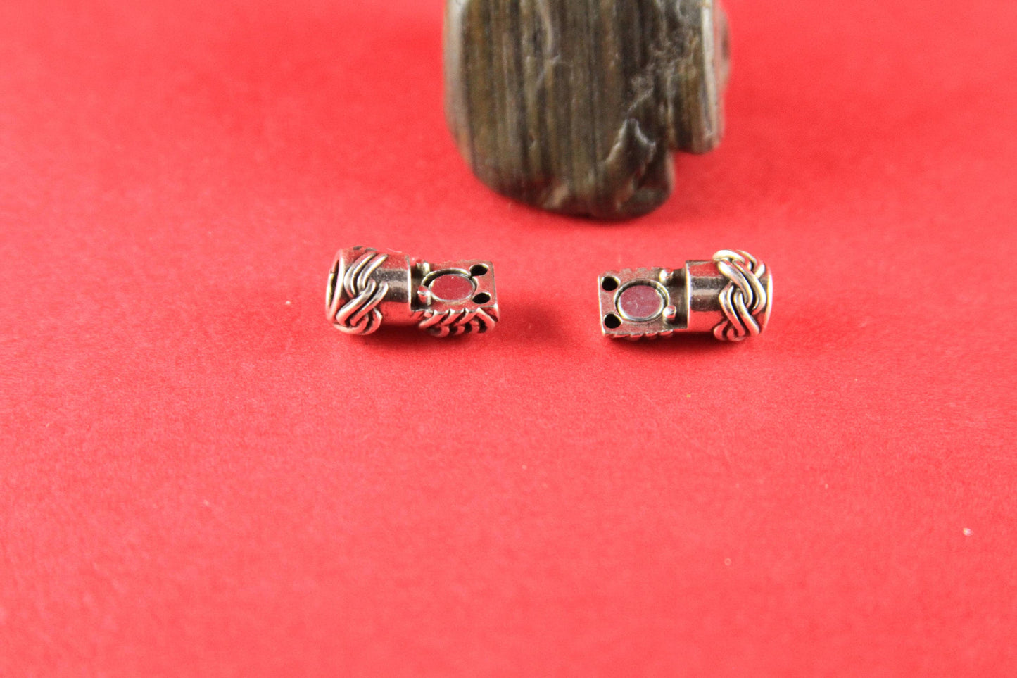 RC0031>>MADE IN EUROPE 5mm cord clasp, 5mm round leather cord clasp, round cord zamak clasp Qty1