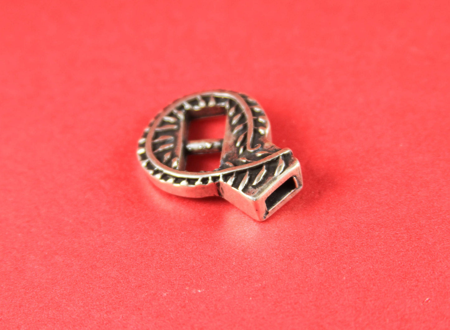 FC0266>>MADE in EUROPE zamak engraved buckle clasp, flat zamak buckle clasp, flat cord clasp, 6mm flat cord clasp, (78803/06) Qty1