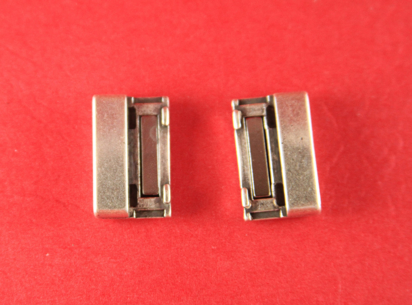 FC0085>>MADE in EUROPE zamak clasp, 20mm flat cord clasp, large clasp, silver clasp Qty1