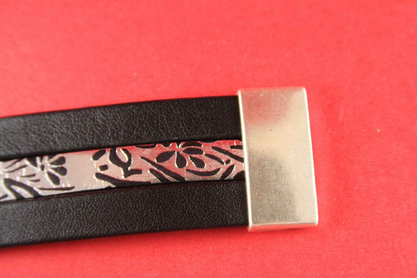 FC0097>> MADE in EUROPE flat cord magnetic clasp, 30mm flat cord clasp, large magnetic clasp (78933/30) qty1