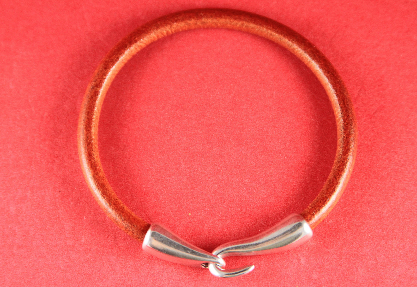 RC0160>>MADE in EUROPE zamak hook clasp, round cord clasp, 5mm cord clasp, bracelet zamak hook, zamak clasp (Ablz157S) Qty1
