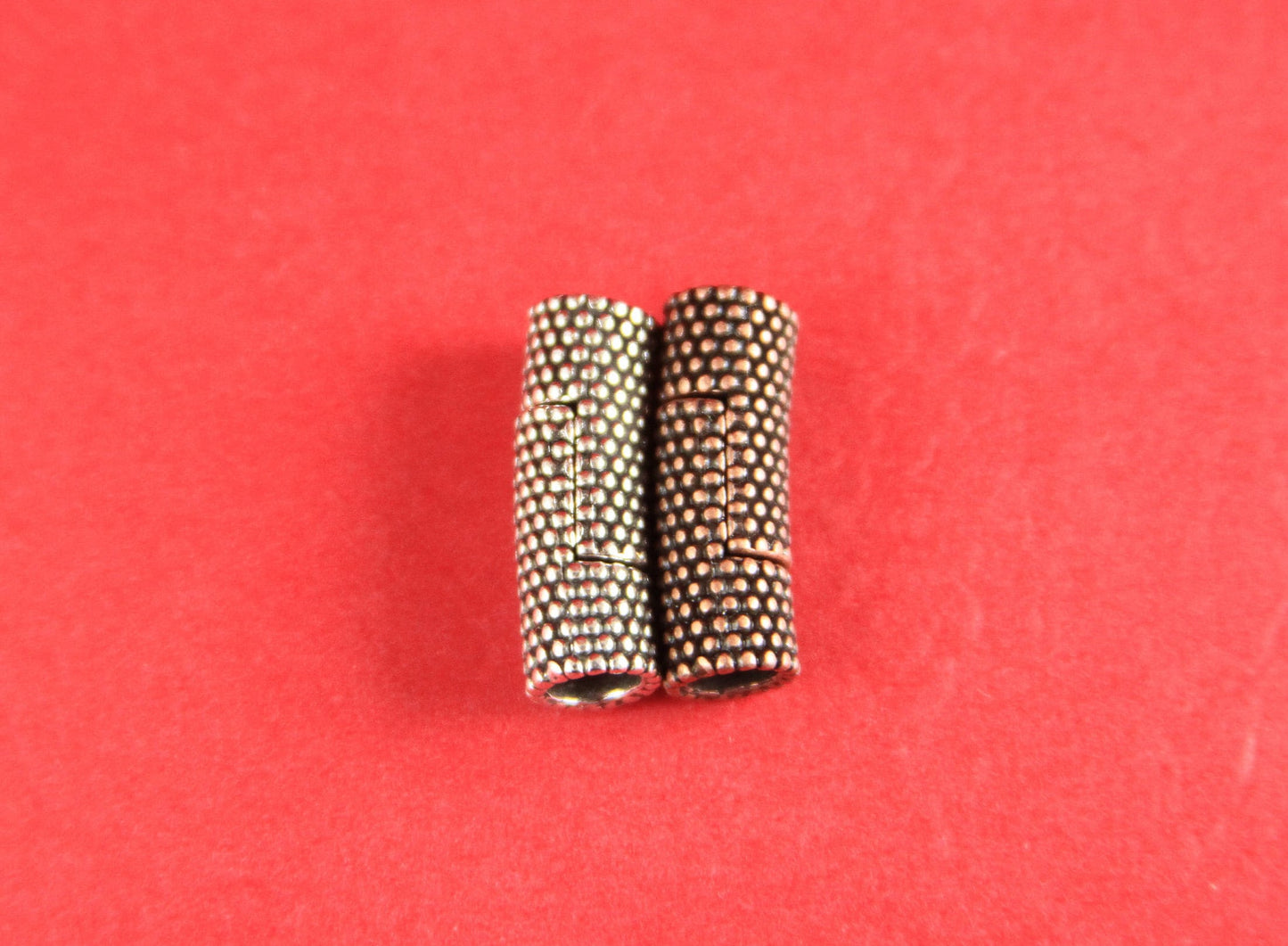 RC0082>>MADE IN EUROPE 5mm cord magnetic clasp, 5mm round leather cord clasp, round cord zamak clasp Qty1
