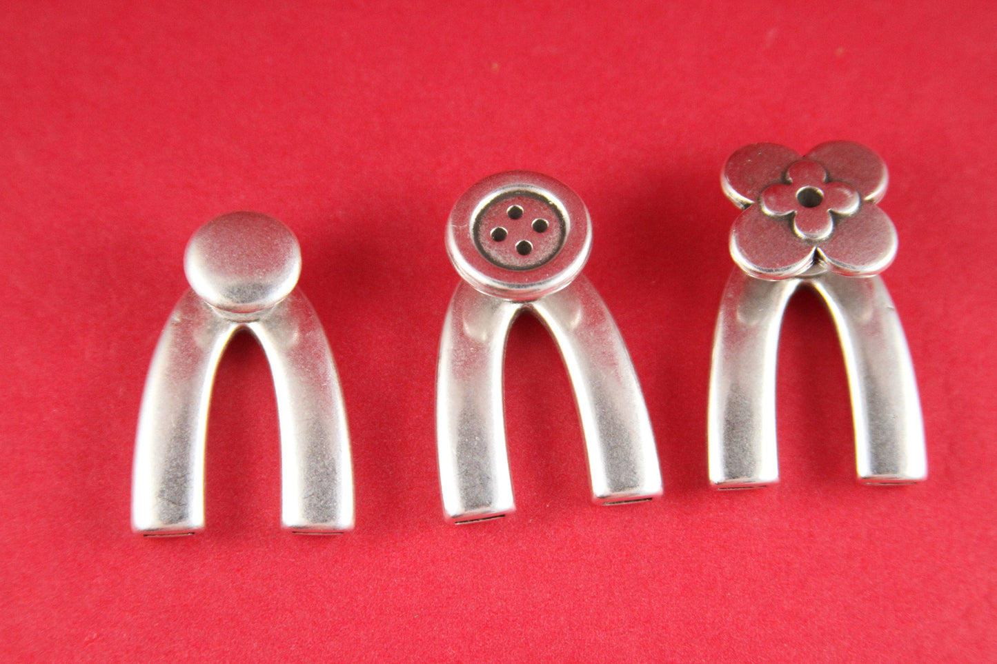 B0046>>MADE in EUROPE zamak clasp with slider, zamak 5mm cord clasp, bracelet flower hook clasp (9136-0577)qty1set