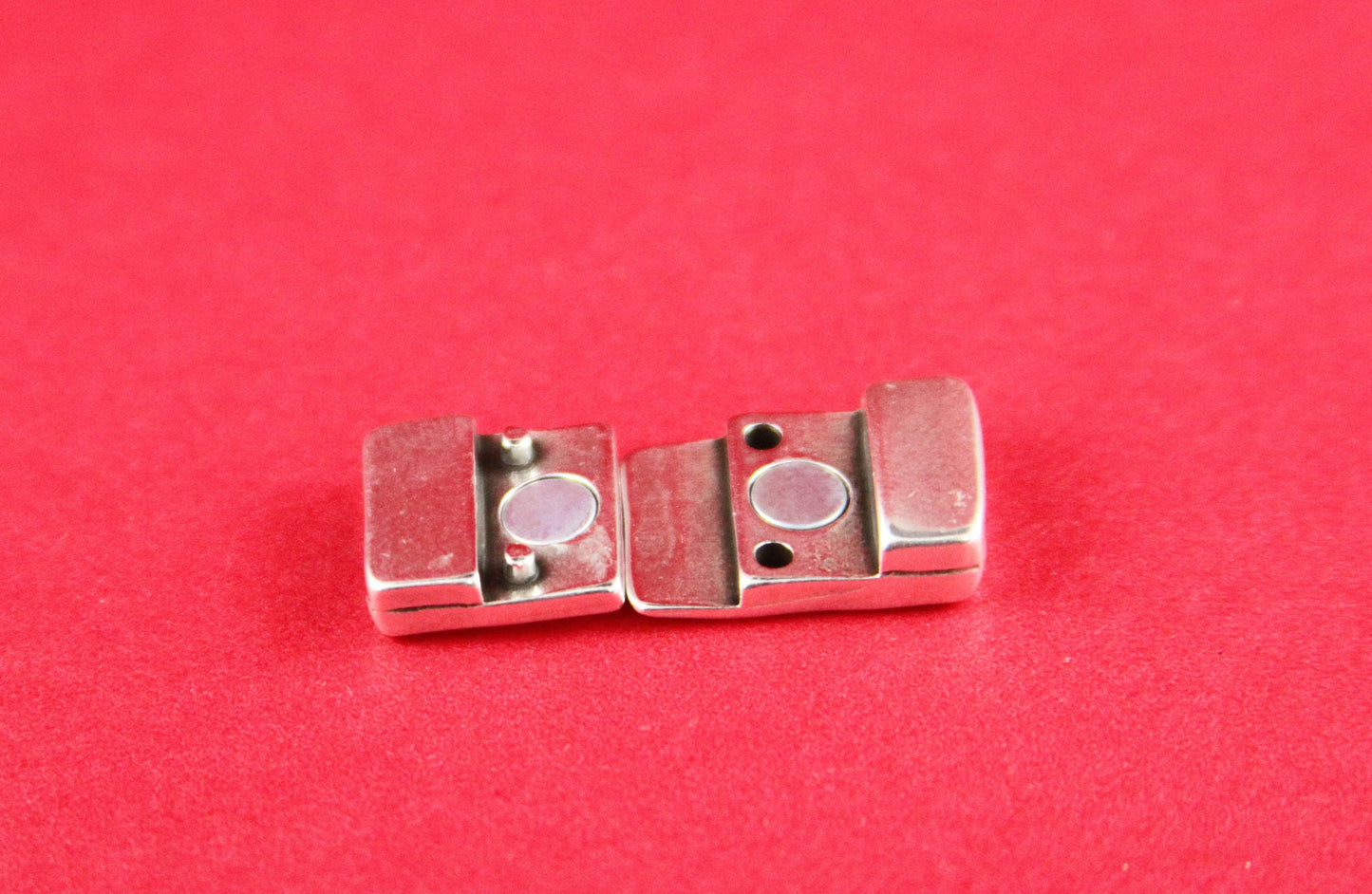 FC0129>>MADE in EUROPE zamak hammered clasp, 10mm flat cord clasp, 10x2mm clasp, Qty1