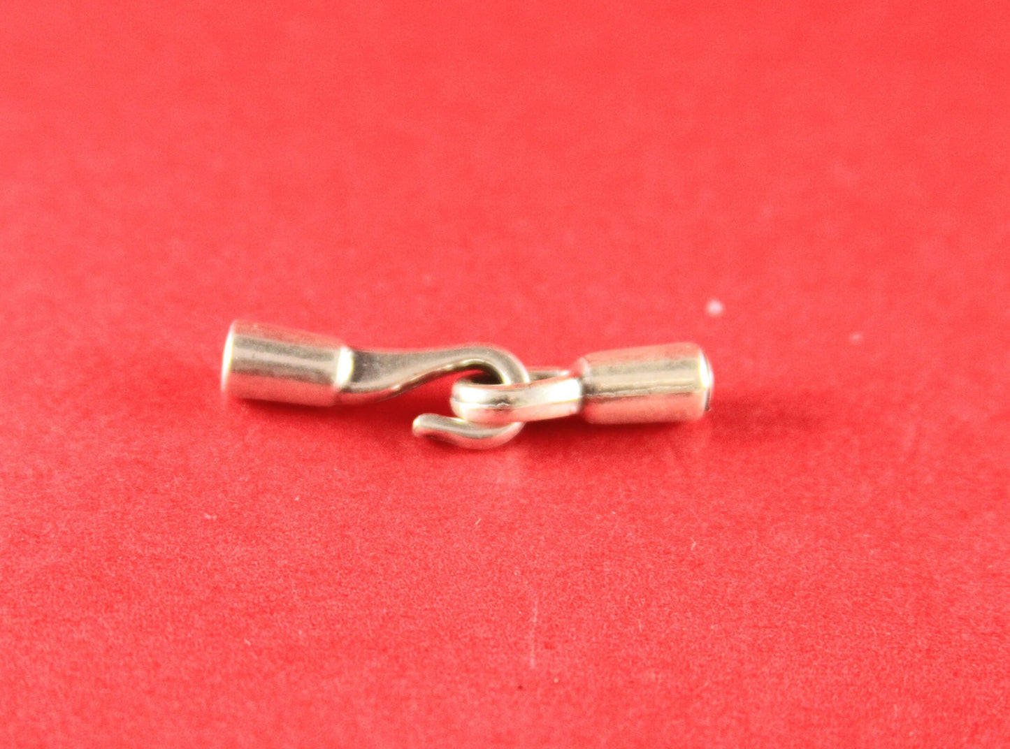 RC0038>>MADE in EUROPE zamak round cord hook clasp, round cord hook clasp, Qty1