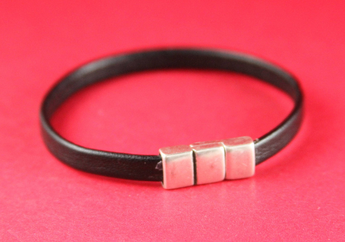 FC0030>>MADE in EUROPE zamak flat 6mm cord clasp, zamak clasp, zamak clasp, 6mm flat cord clasp Qty1