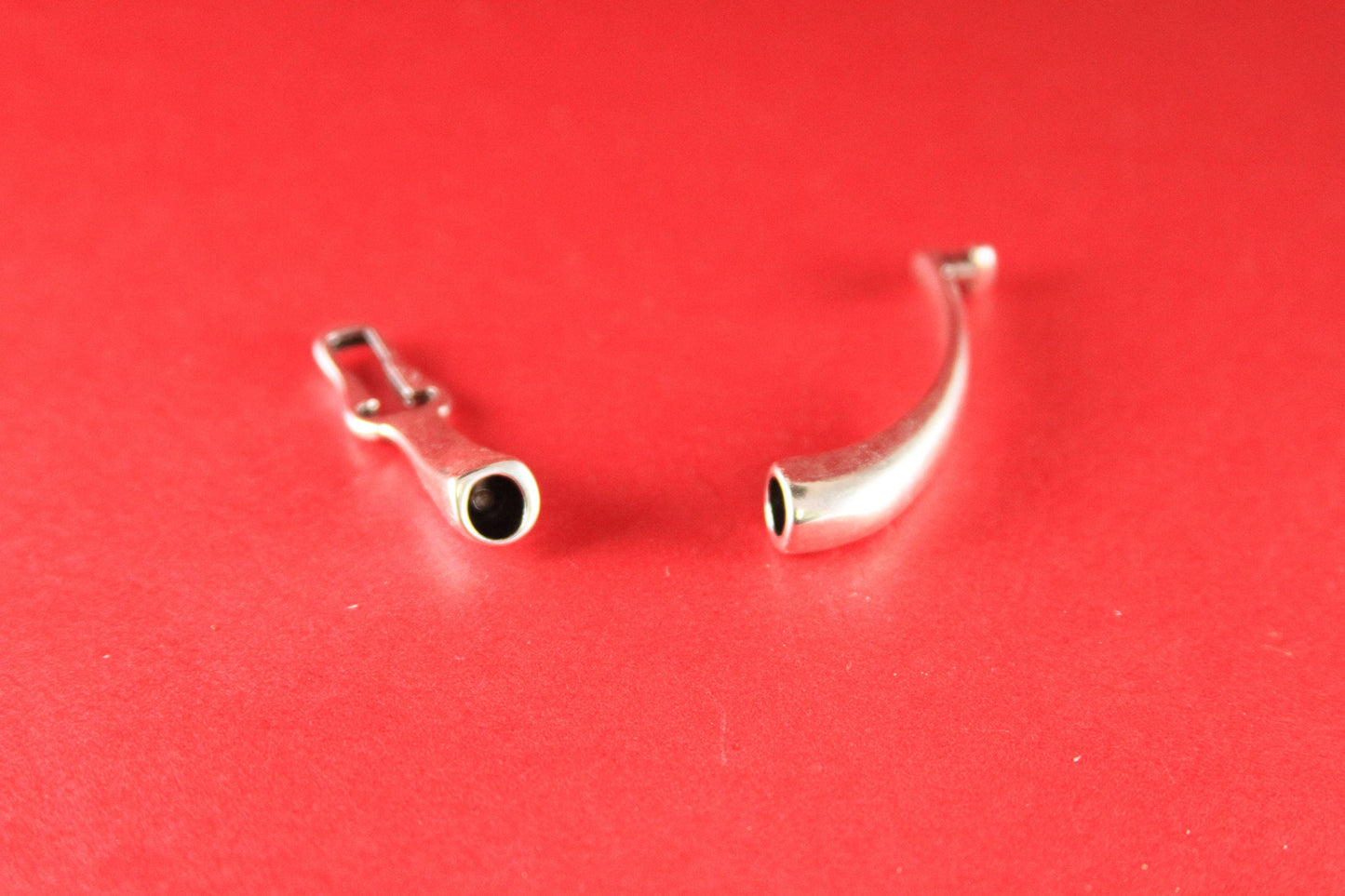 RC0140>>MADE in EUROPE zamak hook clasp, round cord clasp, 5mm cord clasp, bracelet zamak hook, zamak half bracelet (ng4449-027) Qty1
