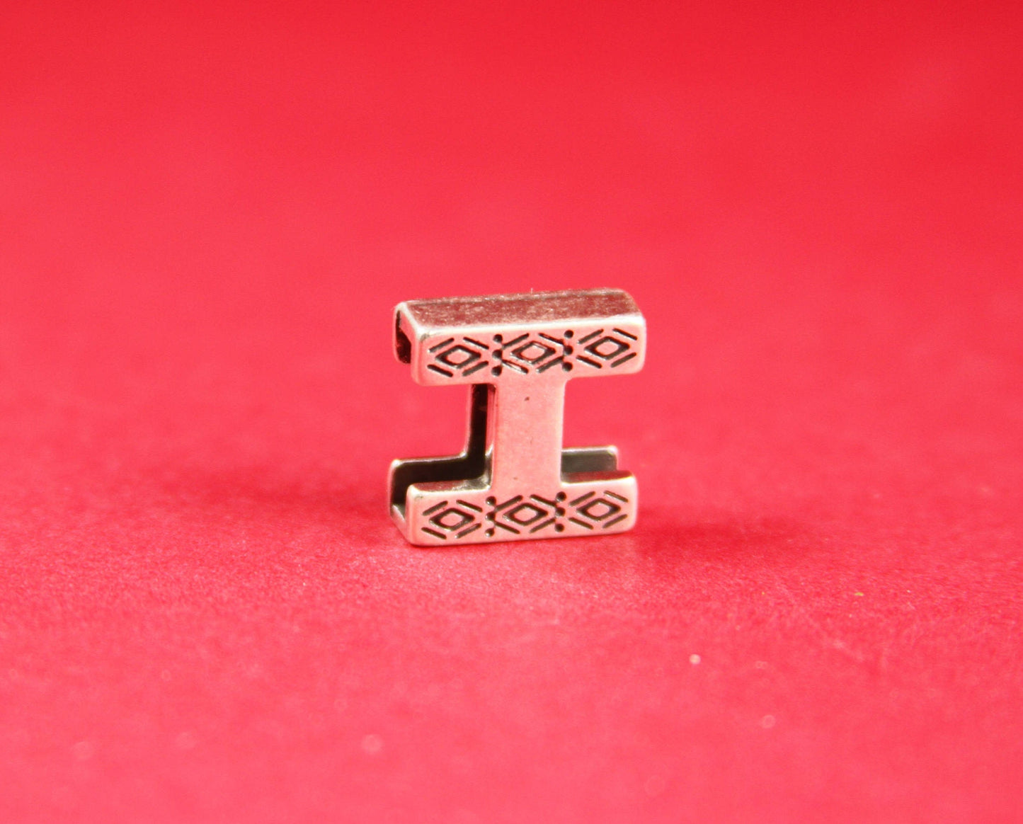 FS0217>>MADE IN EUROPE 2 zamak flat sliders, flat cord slider, 10mm flat cord sliders, silver sliders Qty2