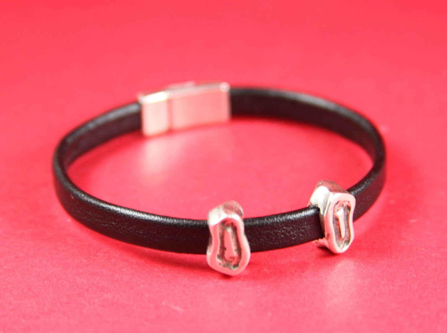 FS0307>>MADE in EUROPE 2 zamak sliders for 6mm cord, flat cord slider, zamak irregular sliders qty2