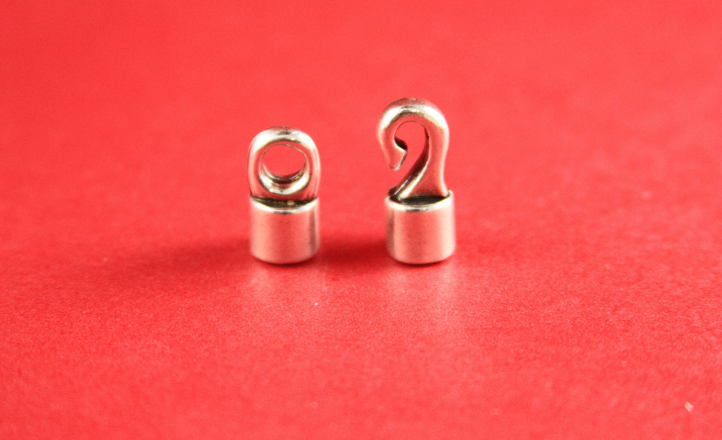 RC0063>>MADE in EUROPE zamak hook clasp, round cord clasp, 5.5mm cord clasp, bracelet zamak hook, zamak clasp (CR23S) Qty1