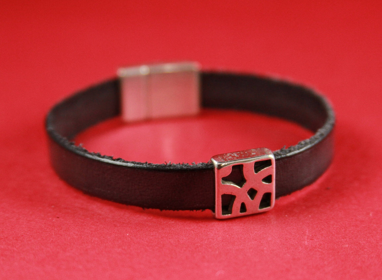 FS0323>> MADE IN EUROPE 2 zamak square sliders, slider for flat cord, 10mm flat cord slider (Ablz169) Qty2
