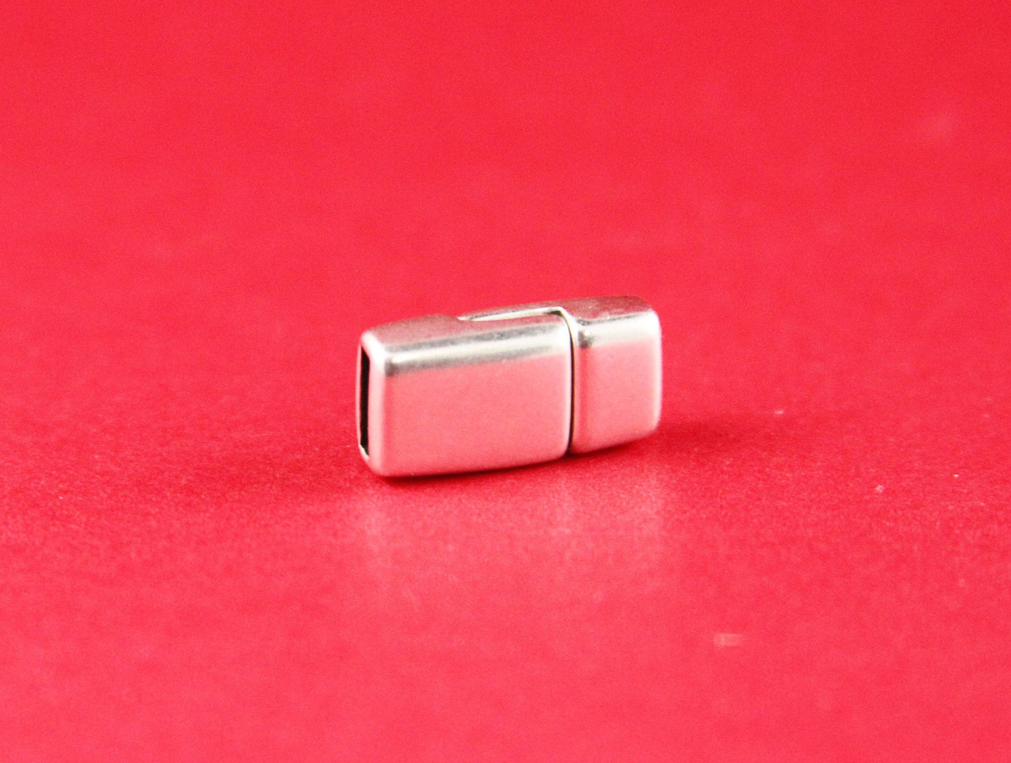 FC0228>>MADE in EUROPE zamak flat 6mm cord clasp, zamak clasp, zamak clasp, 6mm flat cord clasp, Qty1