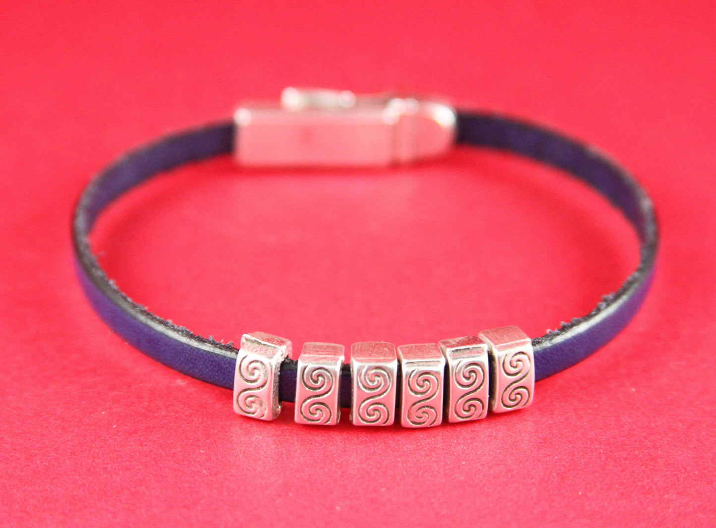 FS0161>>MADE in EUROPE 6 zamak sliders for 5mm cord, flat cord slider, zamak bar slider qty6
