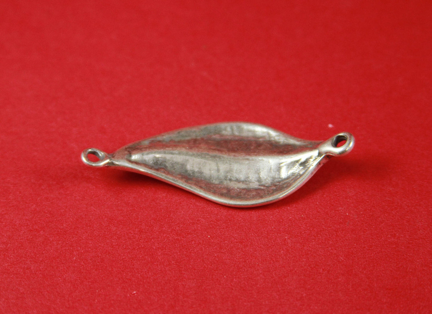 C0009>>MADE in EUROPE zamak leaf connector, bracelet connector, bracelet leaf connector qty 1