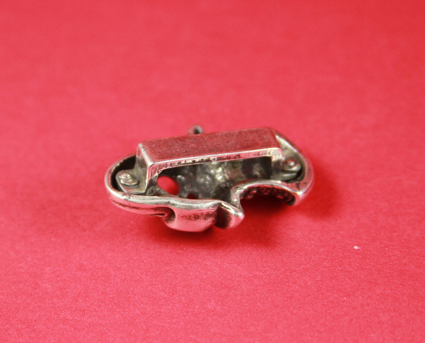 FS0280>>MADE in EUROPE zamak skull slider, flat cord zamak slider, zamak large skull slider for 20mm flat cord qty1