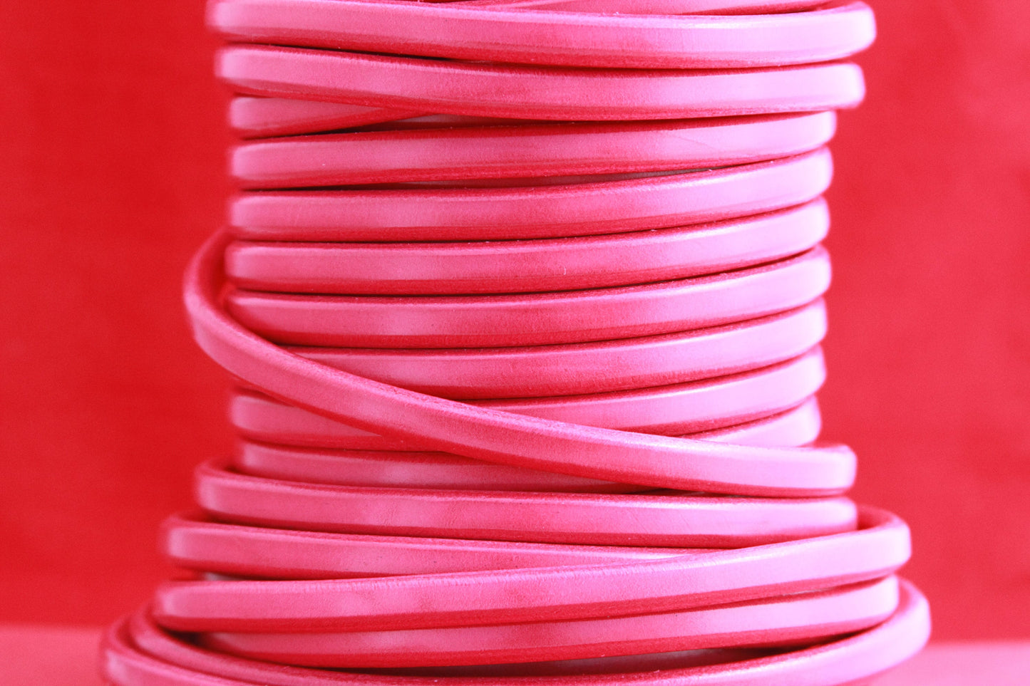 MADE in EUROPE 8" licorice leather cord, 10x6 leather cord, bracelet leather cord, thick leather cord (MARL10FUC)