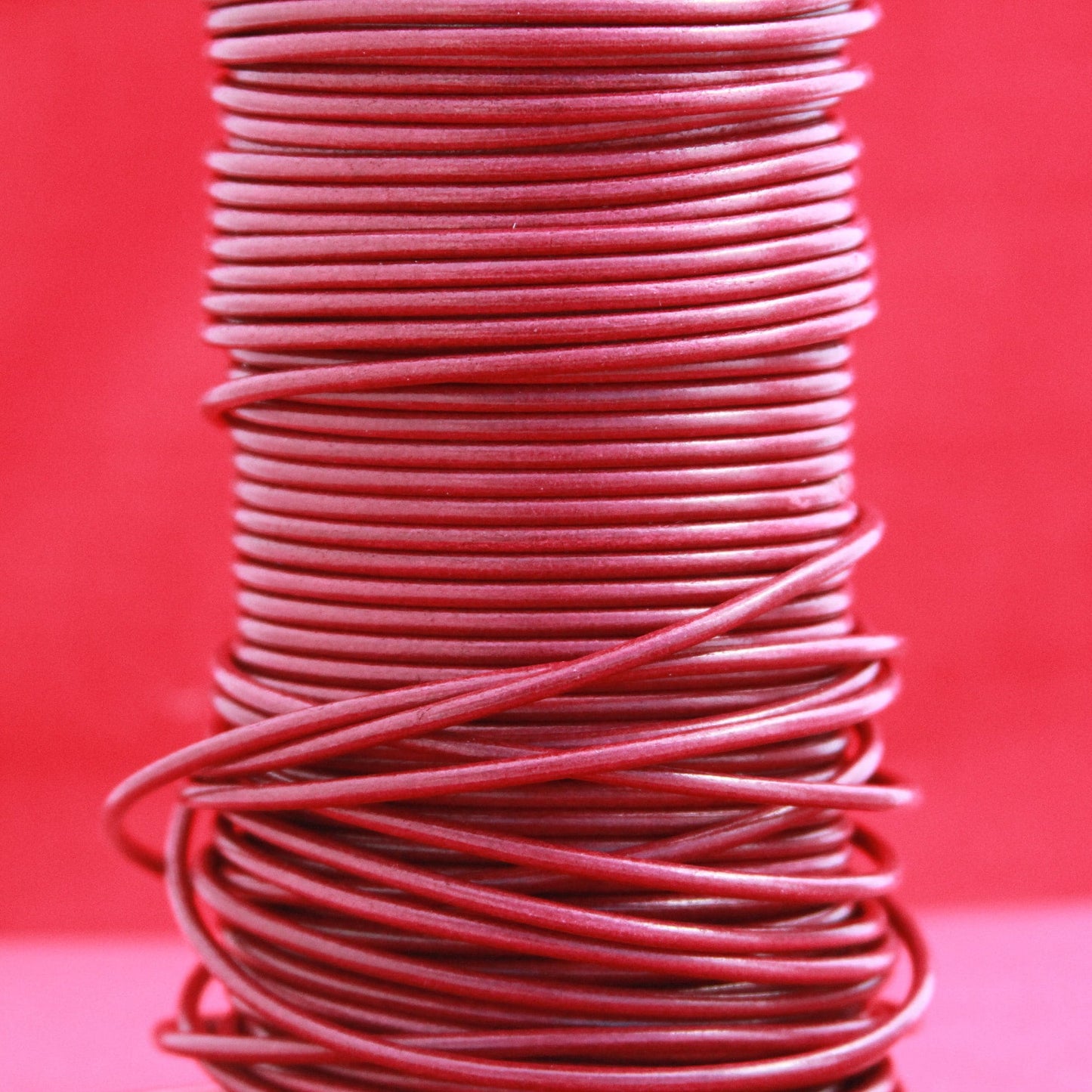 MADE in EUROPE 2 yards of 3mm bordeaux leather cord, 3mm round leather cord, 3mm round dark red leather cord, genuine leather cord(MARR3GRA)