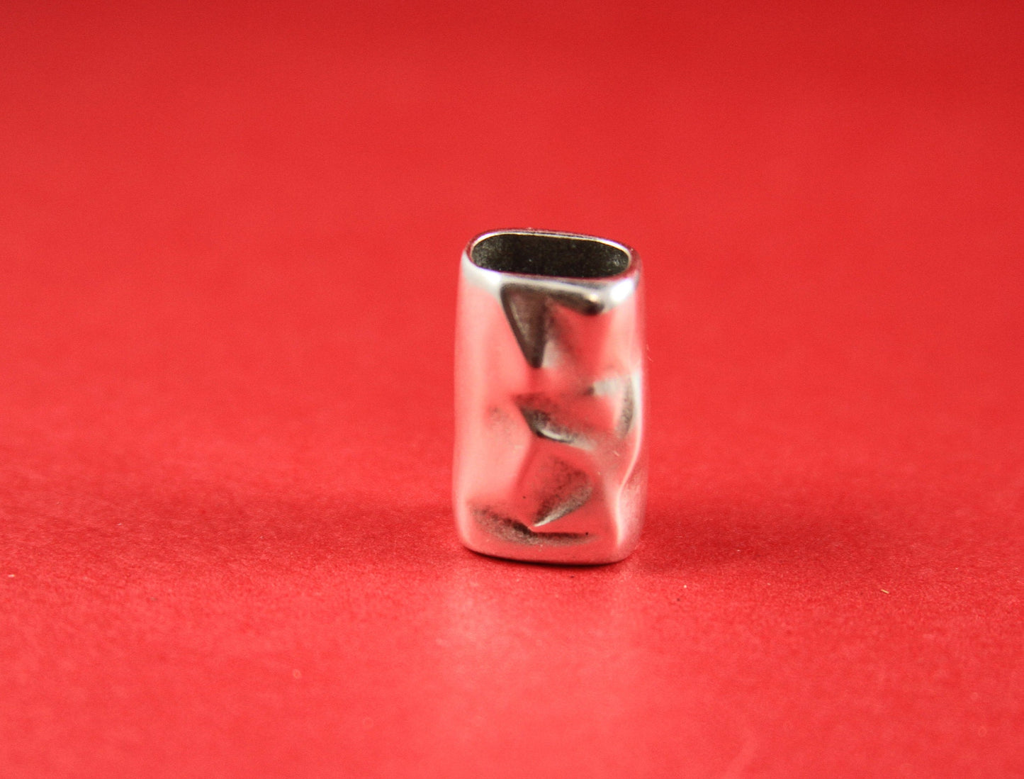 LS0030>> MADE in EUROPE zamak slider tube, licorice slider, licorice cord zamak slider, large tube slider, 10x6mm tube slider,Qty1