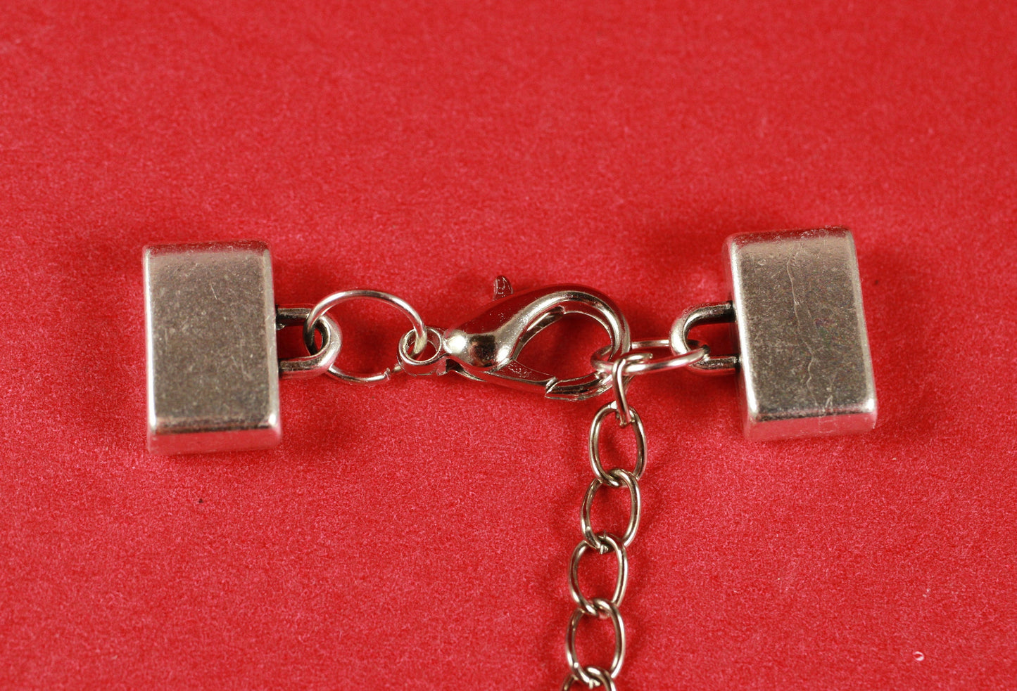 FC0128>>MADE in EUROPE zamak 10mm adjustable clasp, 10mm flat silver clasp, 10mm flat cord clasp, bracelet clasp (ng2032)Qty 1