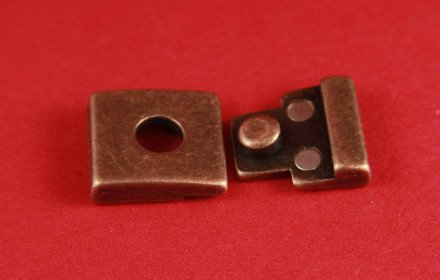 FC0010>>MADE in EUROPE zamak 20mm flat cord clasp, silver 20mm clasp, copper 20mm clasp (6440/20) Qty1