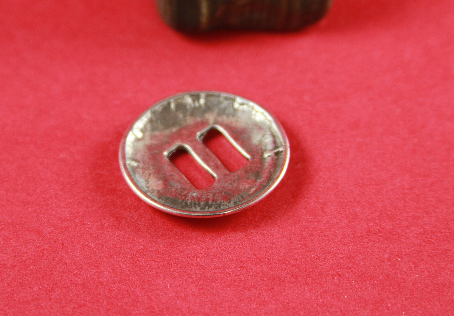 FS0047>>MADE IN EUROPE 2 zamak round sliders, sliders for 10mm flat cord, flat cord zamak sliders Qty2