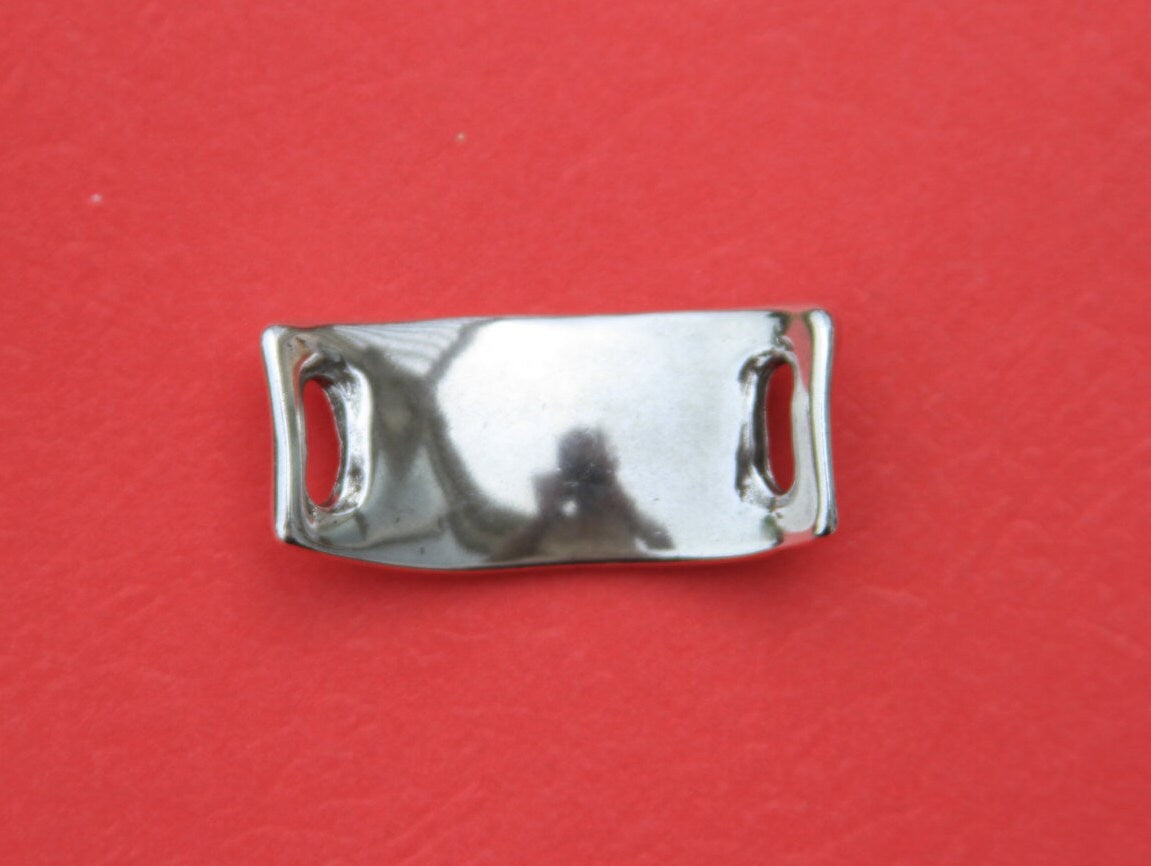 B0103>>MADE in EUROPE zamak half bracelet, zamak bar for bracelet, zamak connector (ABLZ291S) Qty1