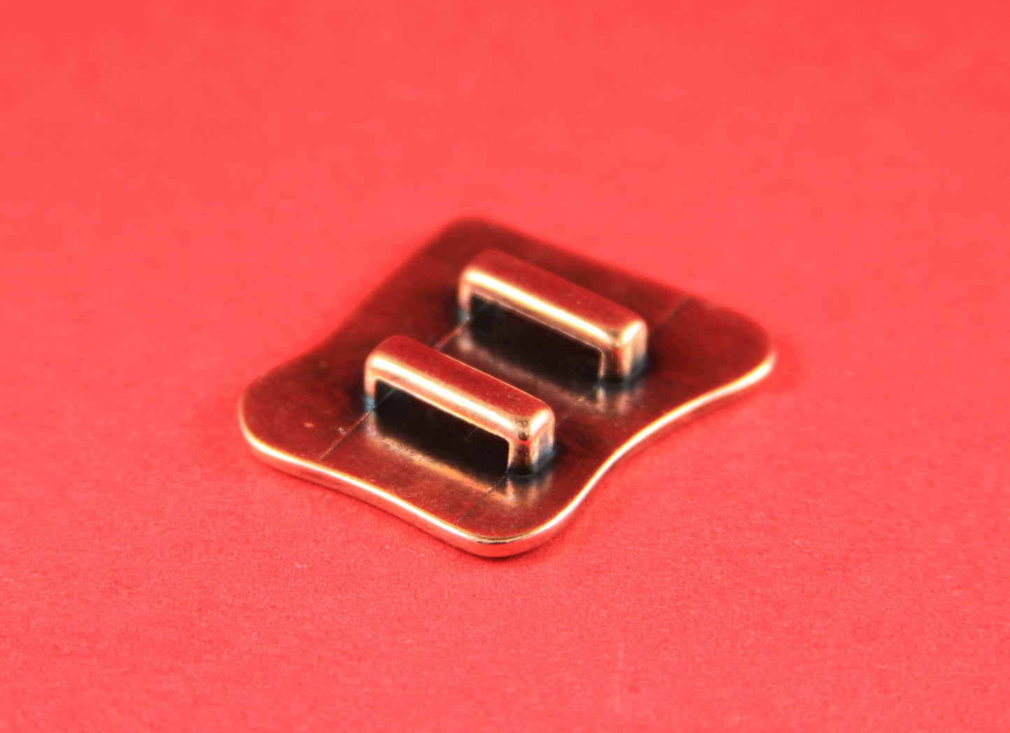 FS0001>> MADE in EUROPE zamak swirl slider, copper square slider, 10mm flat cord slider, 10mm flat cord c slider (ng1494) qty1