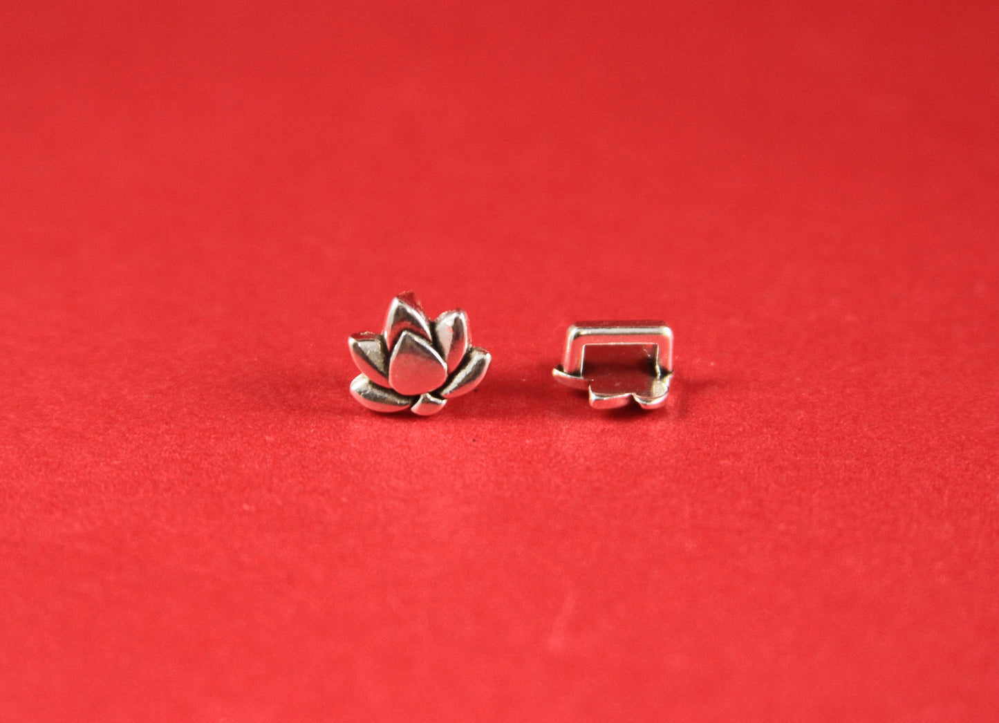 FS0077>>MADE IN EUROPE 4 zamak lotus sliders 5mm flat cord, 5mm flat cord slider, flower slider for 5mm flat cord Qty4