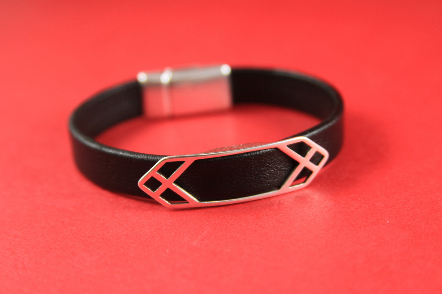 FS0120>>MADE in EUROPE zamak slider, zamak 10mm flat slider, zamak half bracelet Qty1
