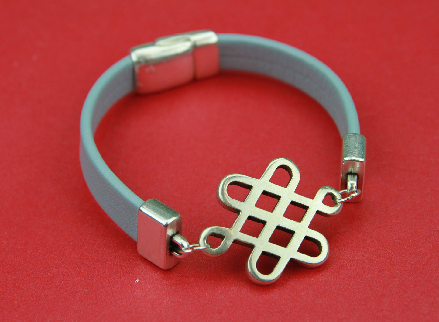 C0073>>MADE in EUROPE zamak connector, bracelet knot connector, qty 1