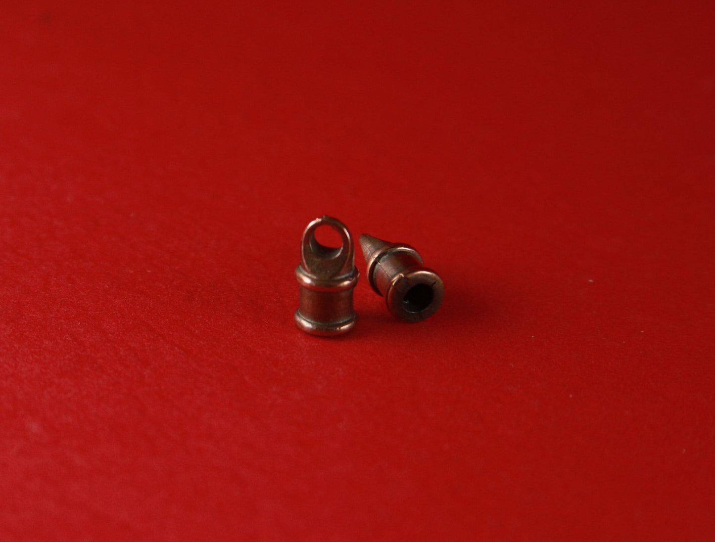 6/5 MADE in EUROPE 10 round cord ends, mykonos cord end caps, 3mm cord ends (X3495) Qty10