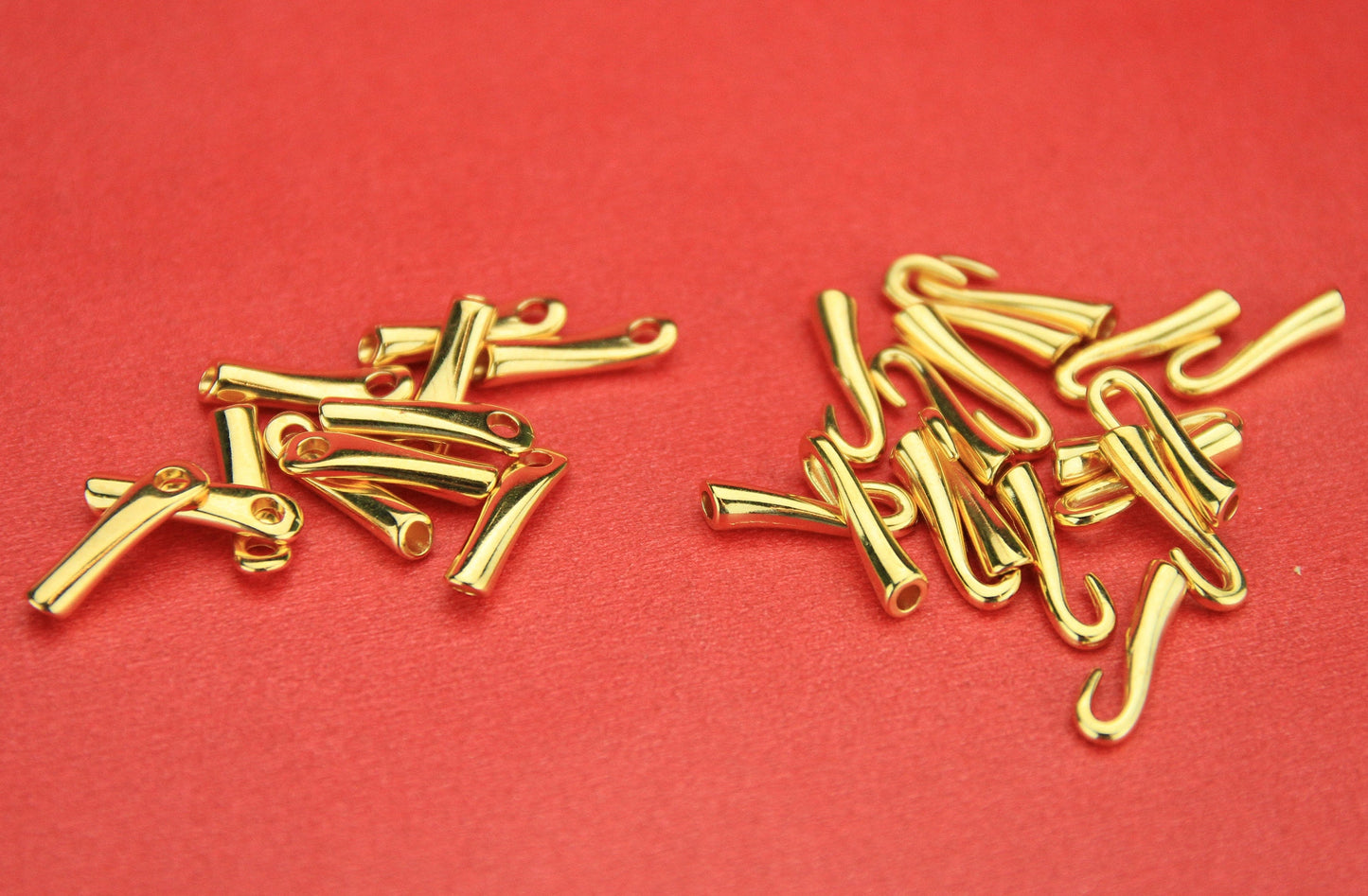 RC0012>>MADE in EUROPE 4sets of 2mm cord hook clasp , round cord clasp, 2mm cord hook clasp, 2mm round cord hook clasp Qty4sets