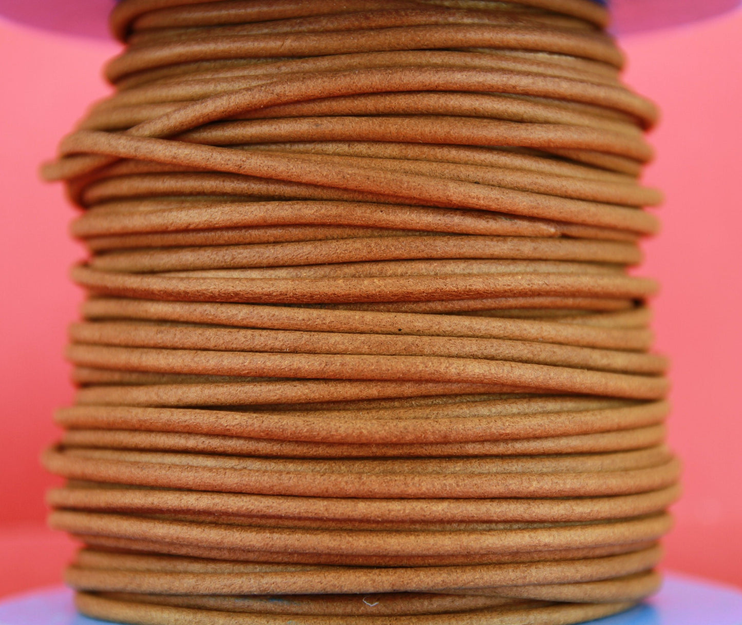 MADE IN SPAIN 6 feet 3mm leather cord, 3mm whisky leather cord, 3mm round leather cord,(3ANIWHI)