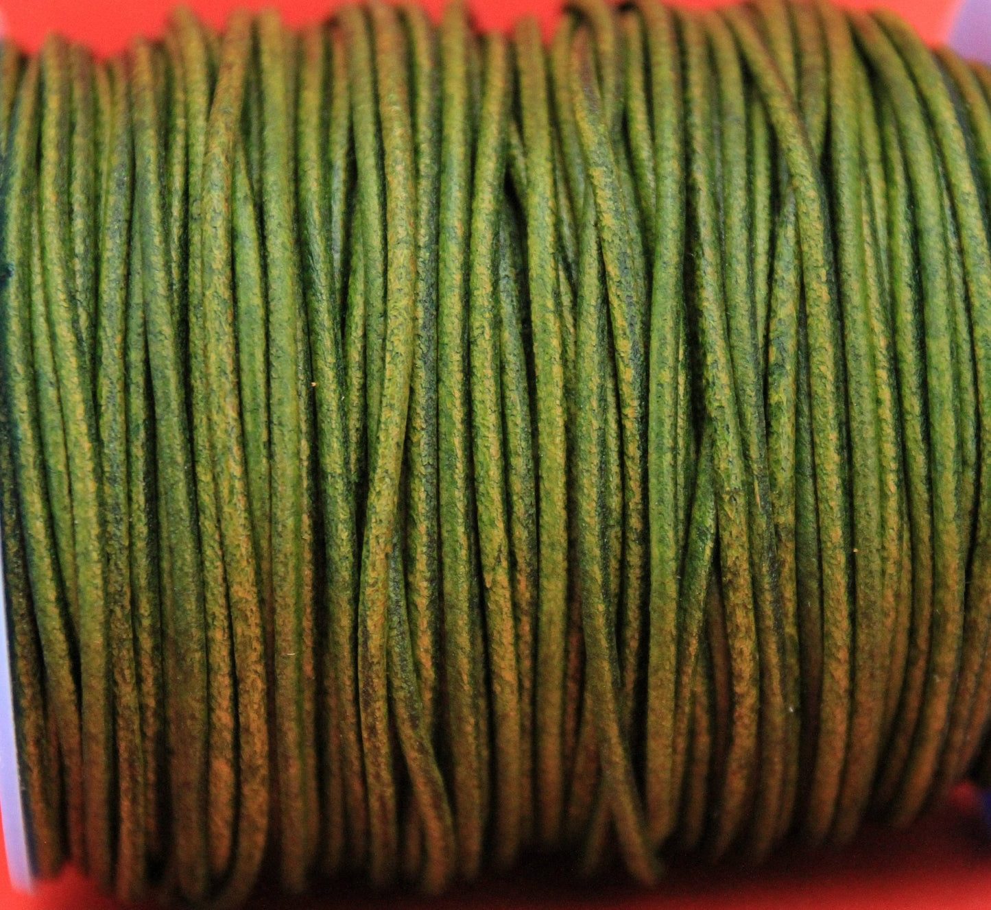 MADE IN EUROPE 6 feet 2mm leather cord, 2mm green leather cord, 2mm round leather cord, (2ANIVCA)