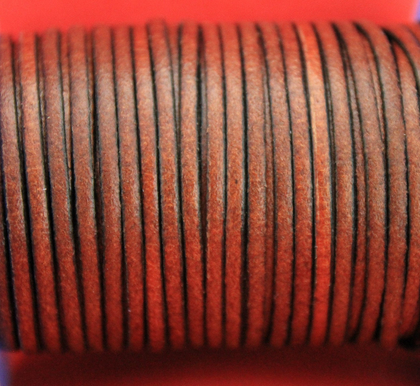 MADE in EUROPE 1 yard of 3mm flat tobacco leather cord, genuine flat leather cord, 3x2mm flat leather cord (VM3ANITAB)