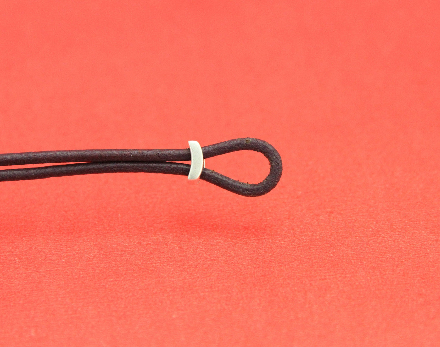 FS0347>>MADE in EUROPE 6 zamak curved sliders for 5mm cord, flat cord sliders, zamak bar sliders qty6