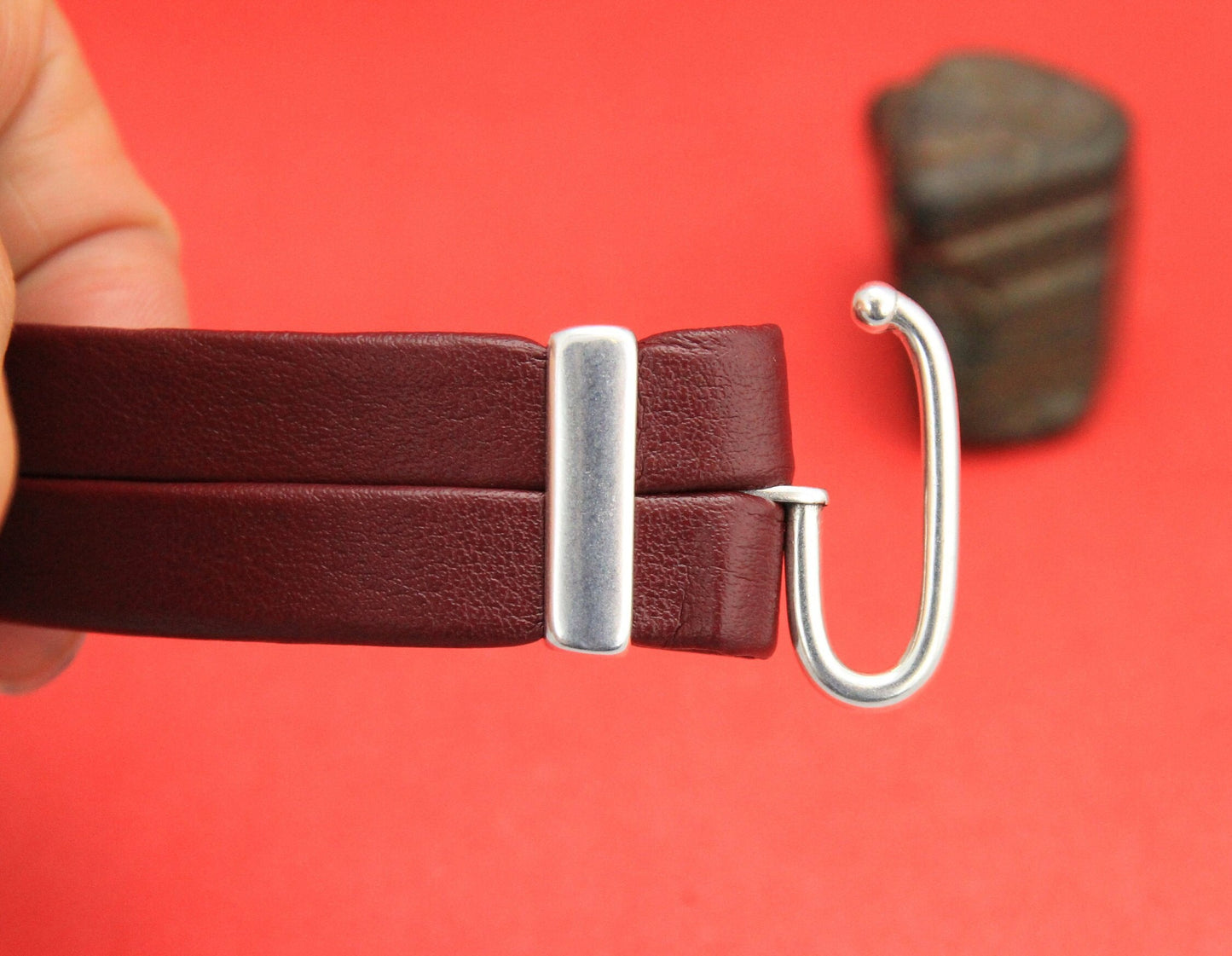 FC0304>>MADE in EUROPE zamak hook clasp set, flat 20mm cord hook clasp, (PF11645) Qty 1set